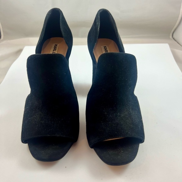 Karl Lagerfeld Rian Peep Toe Pumps - Picture 5 of 7